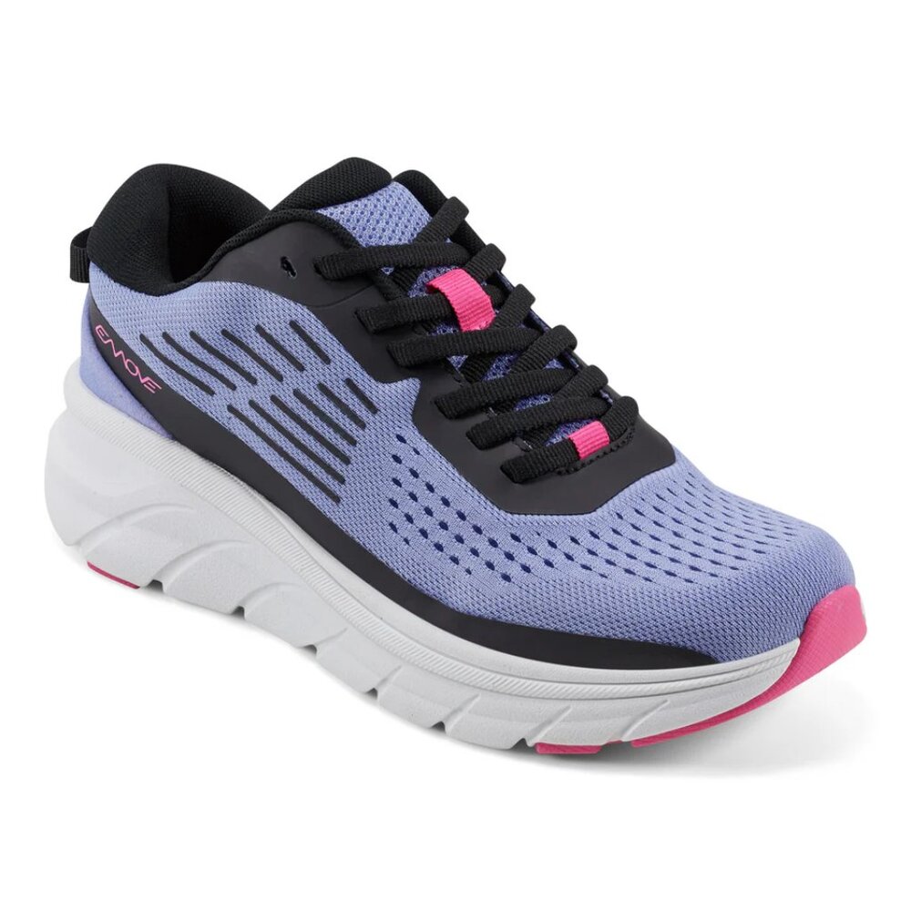 NIB Women's Easy Spirit Walking Shoe Sneaker Purple/Pink/Black- Size 7 Wide NEW